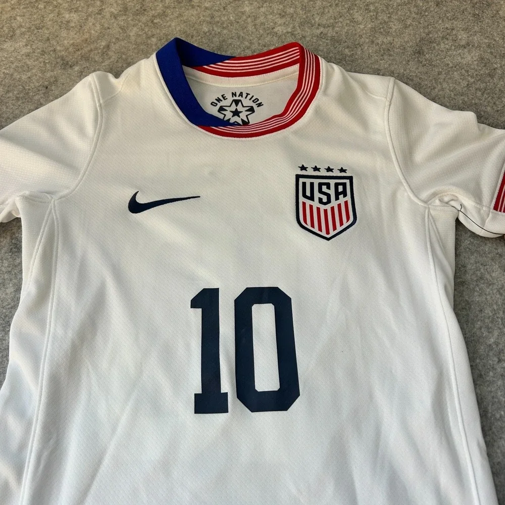 Nike Lindsey Horan/Heaps #10 USWNT Home Jersey White Kids Small $125